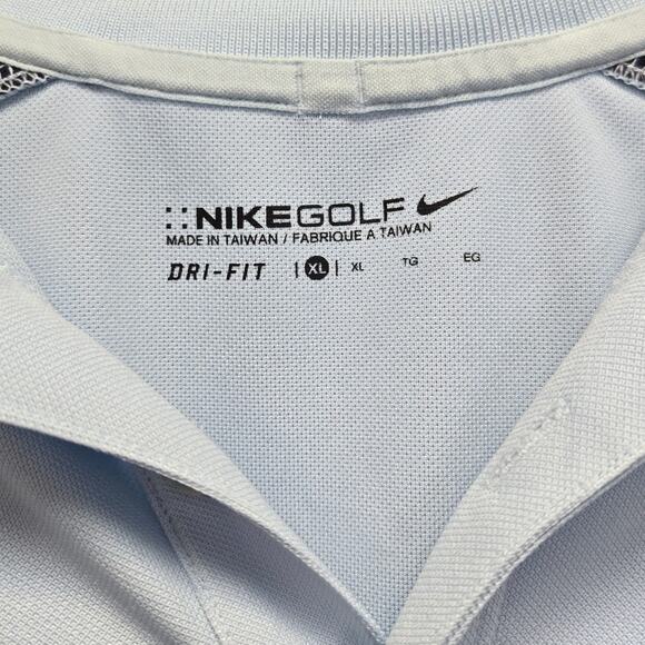 Nike Golf Mens XL Dri Fit 100% Polyester Short Sleeve Collared Polo Shirt - Picture 4 of 4
